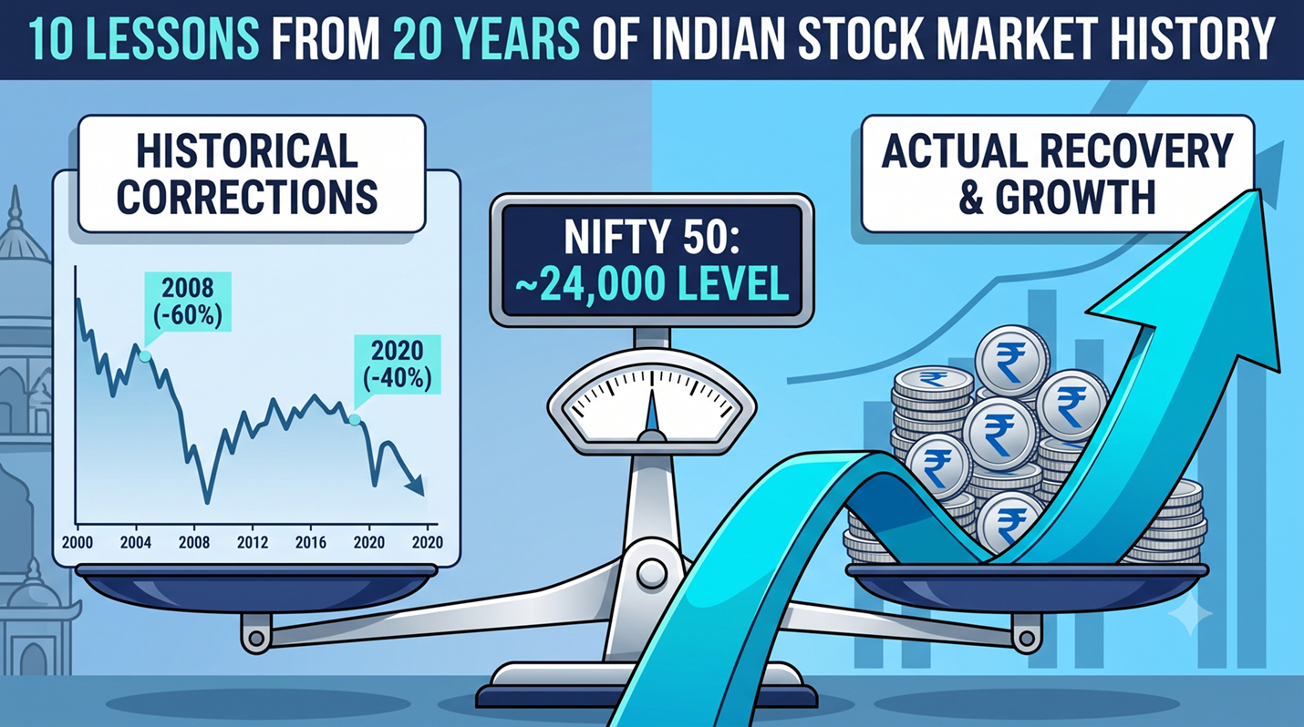 The Ultimate Guide to Wealth Creation: Top 10 Lessons from 20 Years of Indian Stock Market History